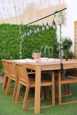 Online Beliani Set da pranzo da giardino 6 posti LIVORNO Legno d'acacia Marrone