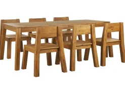 Online Beliani Set da pranzo da giardino 6 posti LIVORNO Legno d'acacia Marrone