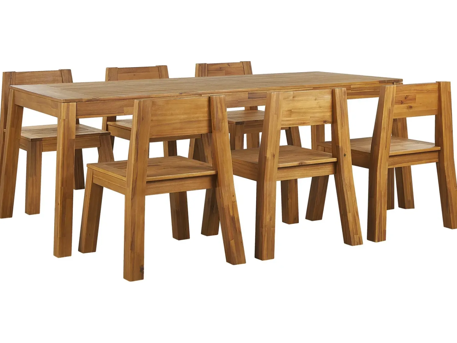 Online Beliani Set da pranzo da giardino 6 posti LIVORNO Legno d'acacia Marrone