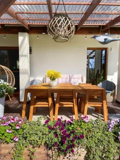 Online Beliani Set da pranzo da giardino 6 posti LIVORNO Legno d'acacia Marrone