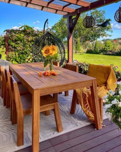 Online Beliani Set da pranzo da giardino 6 posti LIVORNO Legno d'acacia Marrone
