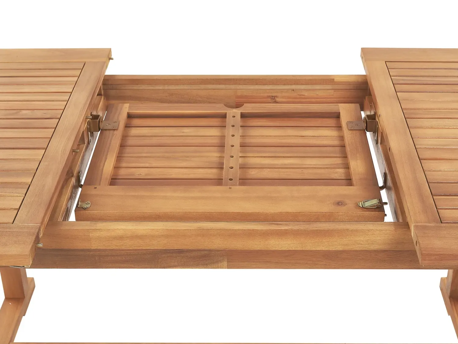 Best Beliani Set da pranzo da giardino 6 posti JAVA Legno d'acacia chiaro Marrone