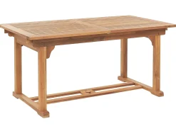 New Beliani Set da pranzo da giardino 6 posti JAVA con cuscini Legno d'acacia Blu Blu Marrone