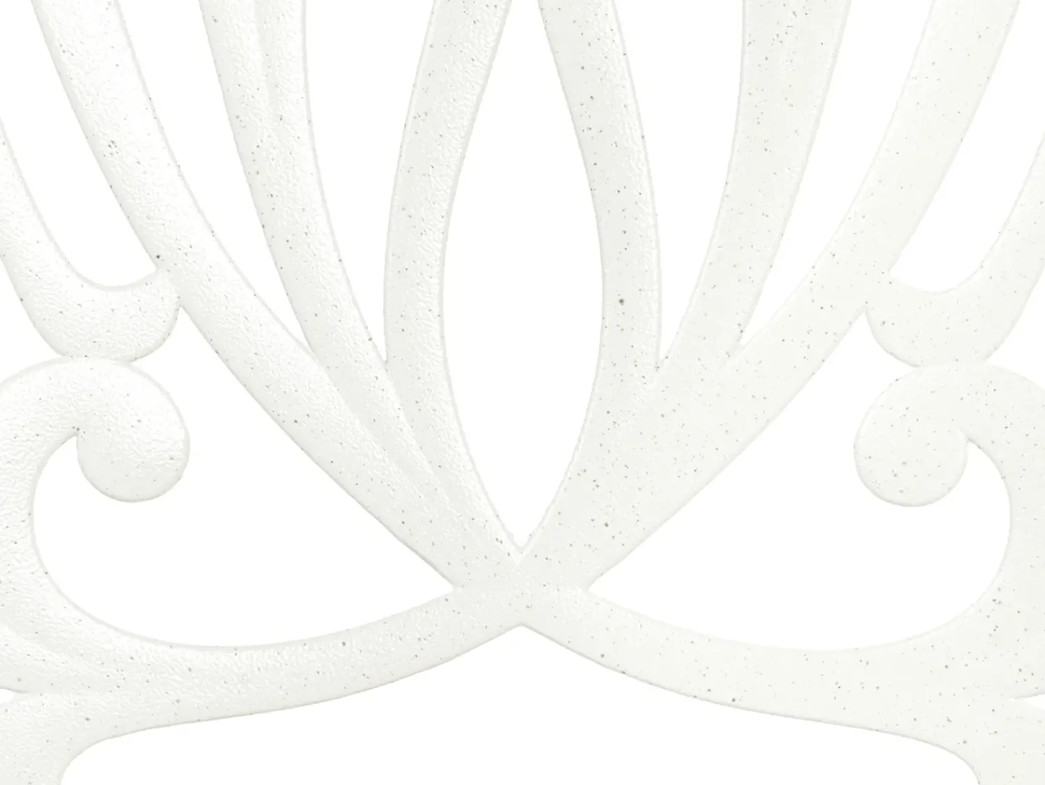 Outlet Beliani Set da pranzo da giardino 4 posti ANCONA con cuscini Metallo Bianco sporco Bianco Verde