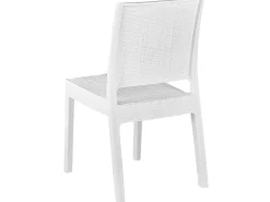 Beliani Set da pranzo da giardino 4 posti FOSSANO Bianco