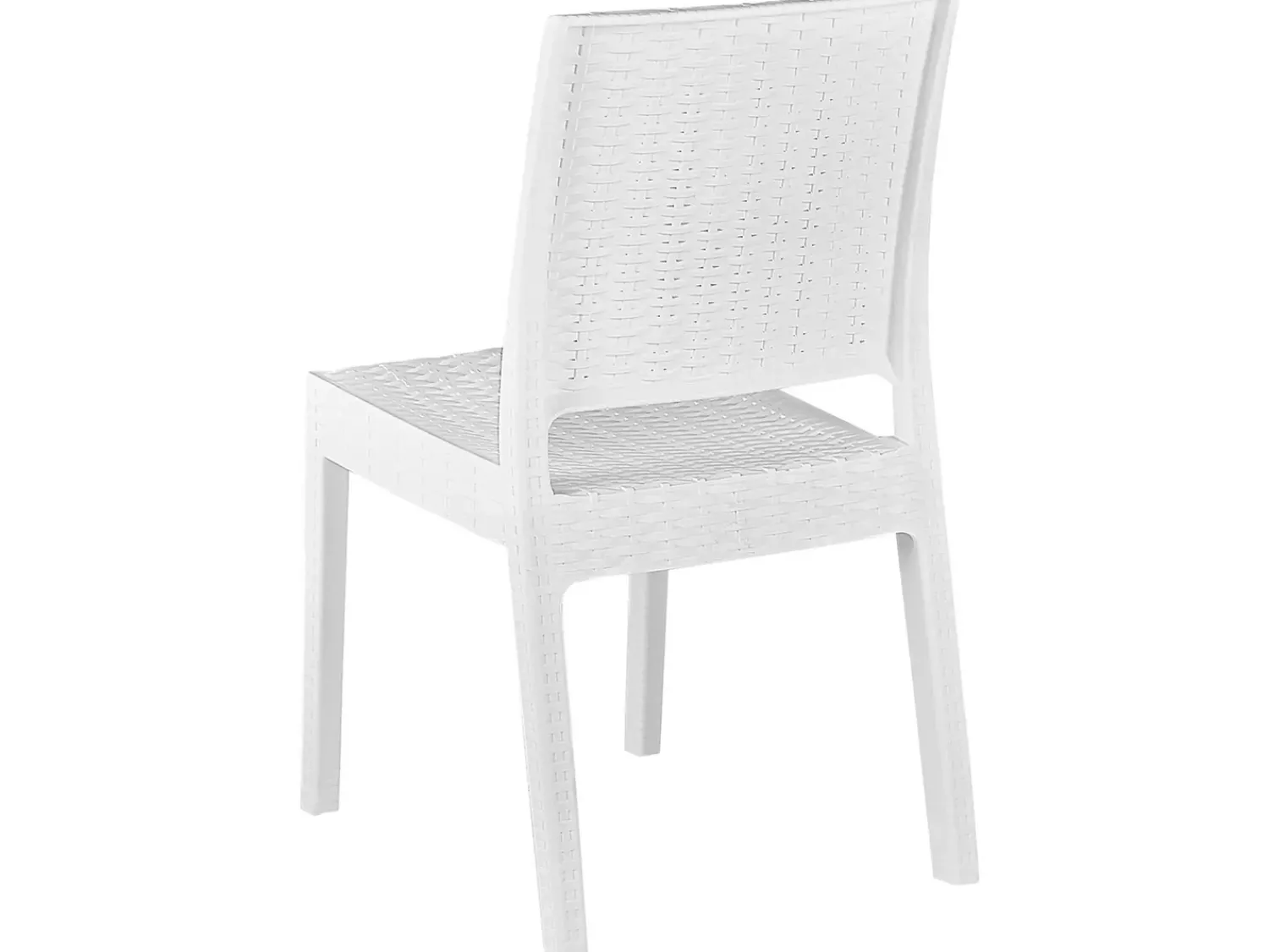 Beliani Set da pranzo da giardino 4 posti FOSSANO Bianco