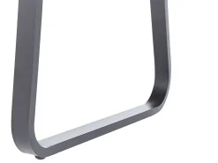 Hot Beliani Set da pranzo da giardino 4 posti CANETTO con cuscini Metallo Nero Marrone Nero