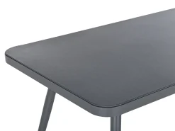 Clearance Beliani Set da pranzo da giardino 4 posti LIPARI con cuscini Metallo Grigio