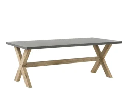 Sale Beliani Set da pranzo da giardino 6 posti OLBIA con cuscini Nero Grigio Marrone Nero