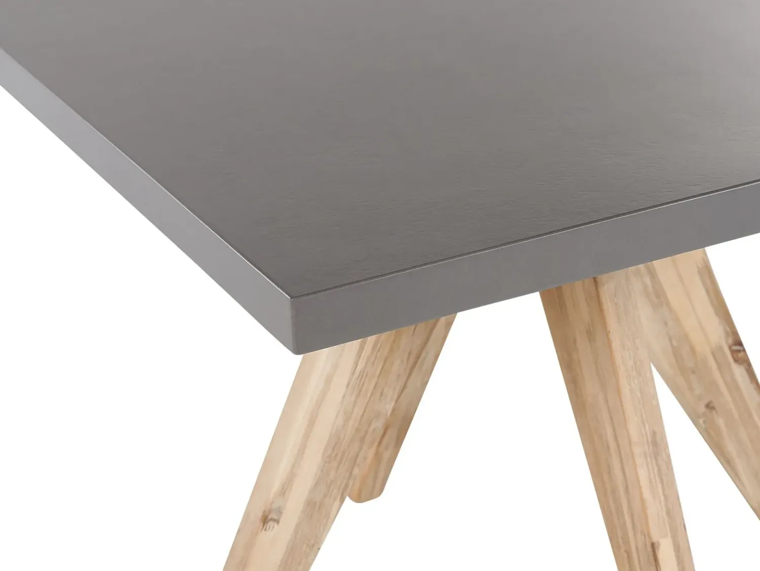 Clearance Beliani Set da pranzo da giardino 4 posti OLBIA con cuscini Cemento Beige Beige Marrone Grigio