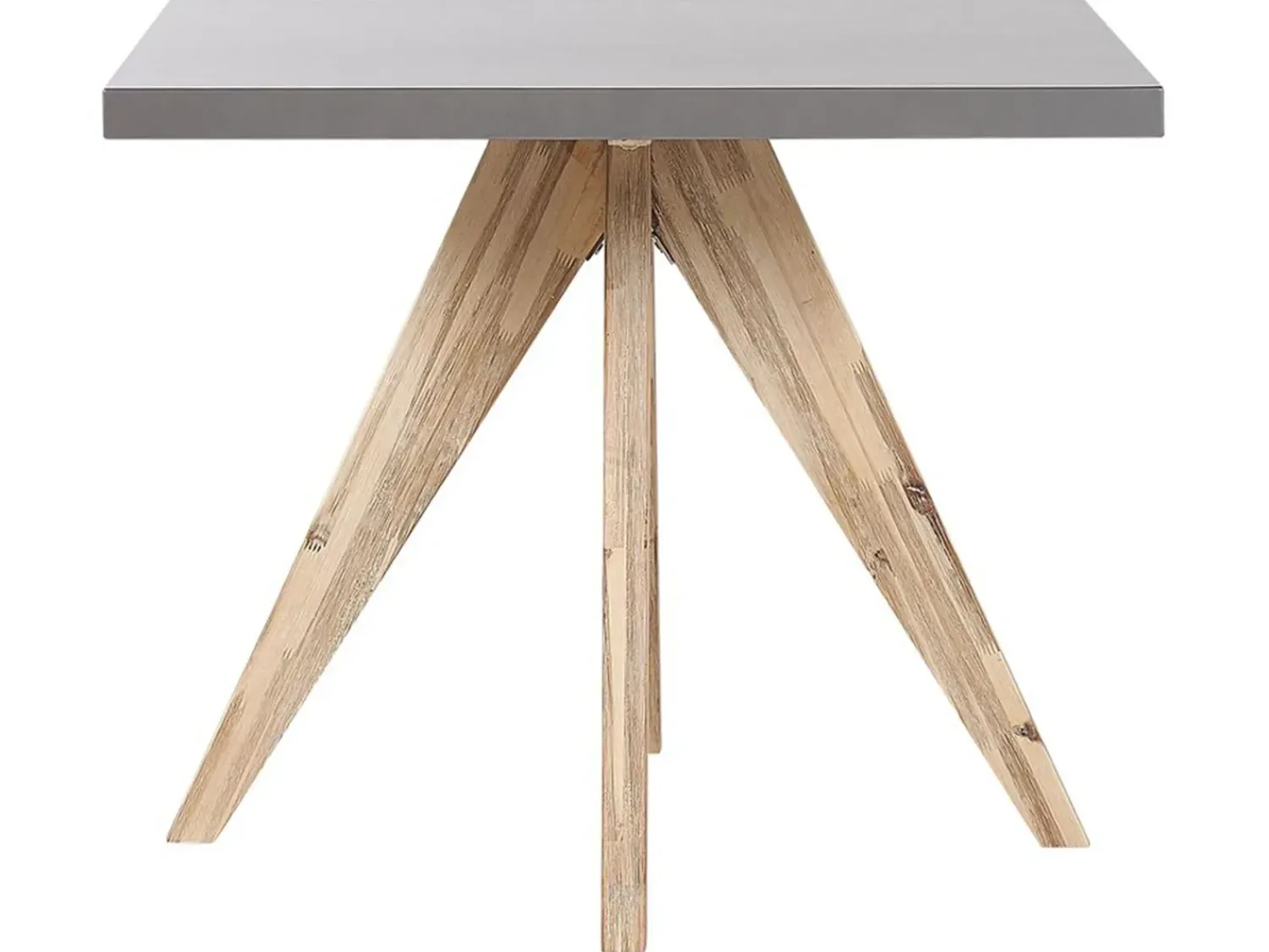 Clearance Beliani Set da pranzo da giardino 4 posti OLBIA con cuscini Cemento Beige Beige Marrone Grigio