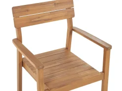 New Beliani Set da pranzo da giardino 6 posti FORNELLI Legno d'acacia Marrone