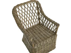 Discount Beliani Set da pranzo da giardino 6 posti MAROS/OLBIA con cuscini Cemento Marrone chiaro Bianco Beige Naturale Marrone Grigio