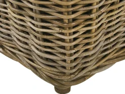 Discount Beliani Set da pranzo da giardino 6 posti MAROS/OLBIA con cuscini Cemento Marrone chiaro Bianco Beige Naturale Marrone Grigio
