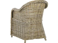 Sale Beliani Set da pranzo da giardino 4 posti SUSUA/OLBIA con cuscini Cemento Marrone chiaro Bianco Beige Naturale Marrone Grigio