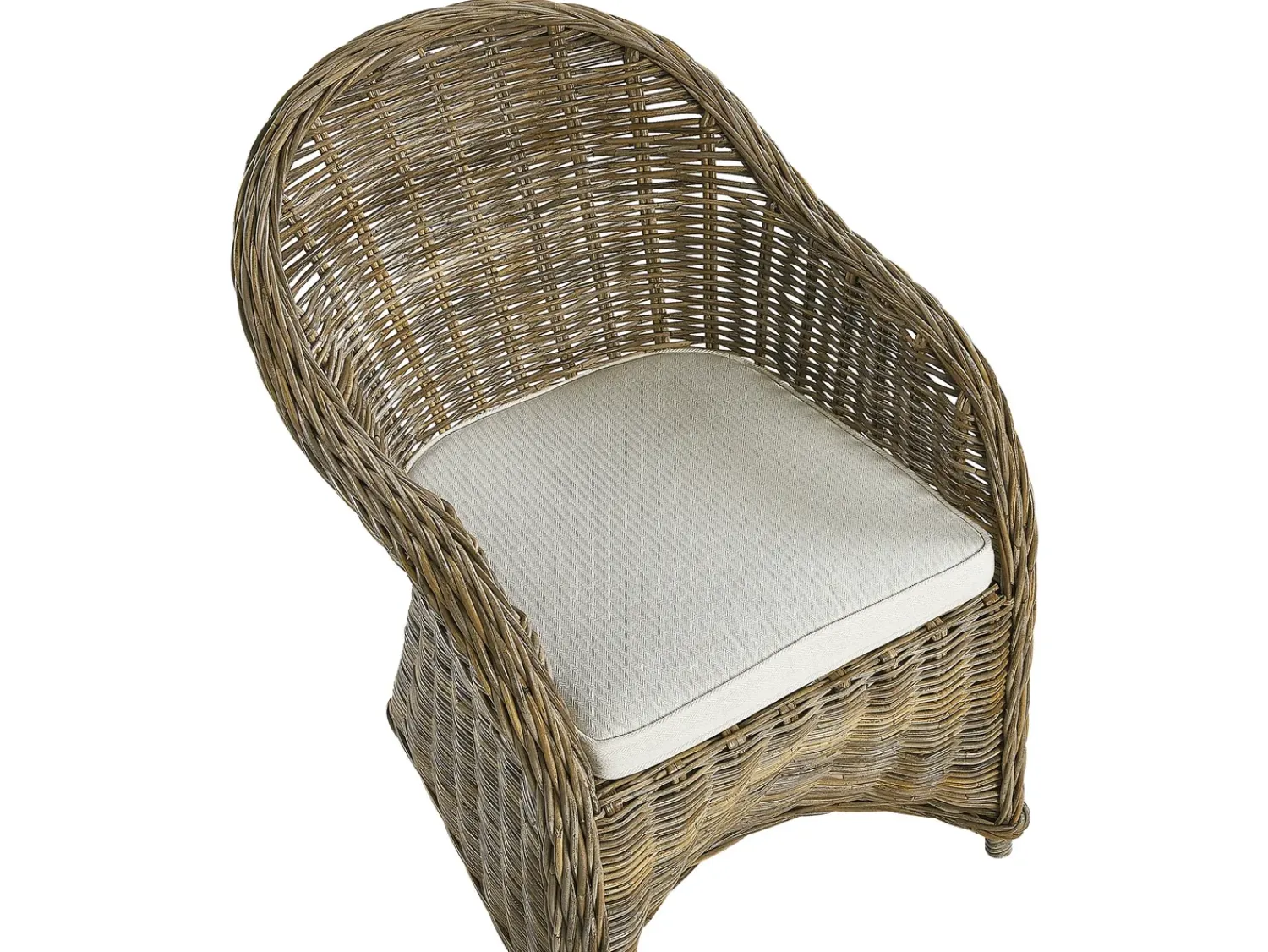 Online Beliani Set da pranzo da giardino 6 posti SUSUA/OLBIA con cuscini Cemento Marrone chiaro Bianco Beige Naturale Marrone Grigio