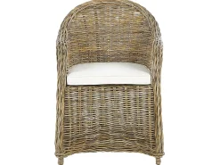Online Beliani Set da pranzo da giardino 6 posti SUSUA/OLBIA con cuscini Cemento Marrone chiaro Bianco Beige Naturale Marrone Grigio