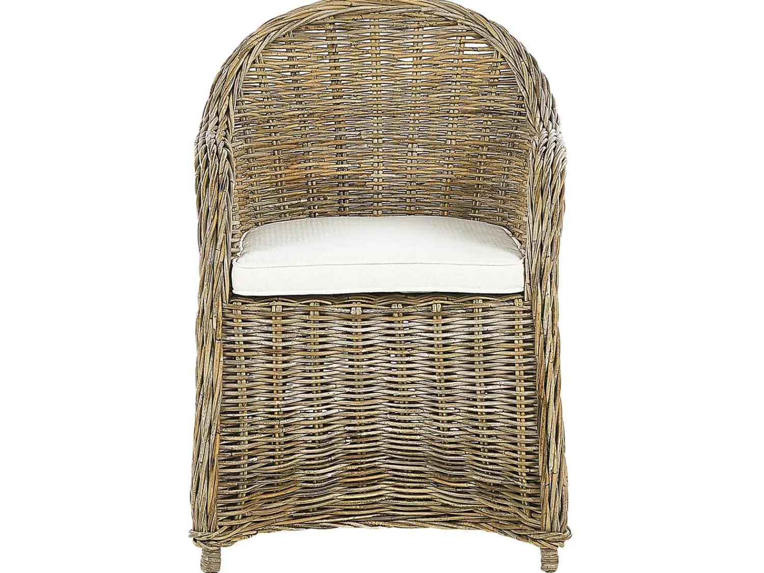 Online Beliani Set da pranzo da giardino 6 posti SUSUA/OLBIA con cuscini Cemento Marrone chiaro Bianco Beige Naturale Marrone Grigio
