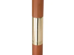 Hot Beliani Set da pranzo da giardino 6 posti TOLVE con Ombrellone (12 opzioni) Legno d'acacia Marrone Beige Marrone