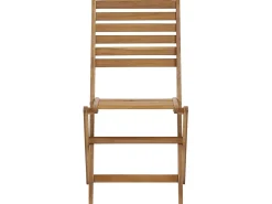 Hot Beliani Set da pranzo da giardino 6 posti TOLVE con Ombrellone (12 opzioni) Legno d'acacia Marrone Beige Marrone