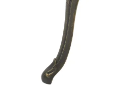 Outlet Beliani Set da pranzo da giardino 4 posti SAPRI con Ombrellone (16 opzioni) Metallo Marrone scuro Beige Verde Marrone