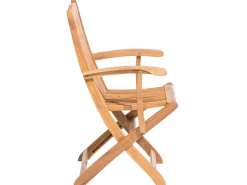 Hot Beliani Set da pranzo da giardino 6 posti MAUI con Ombrellone (12 opzioni) Legno d'acacia Marrone chiaro Beige Marrone