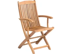 Hot Beliani Set da pranzo da giardino 6 posti MAUI con Ombrellone (12 opzioni) Legno d'acacia Marrone chiaro Beige Marrone