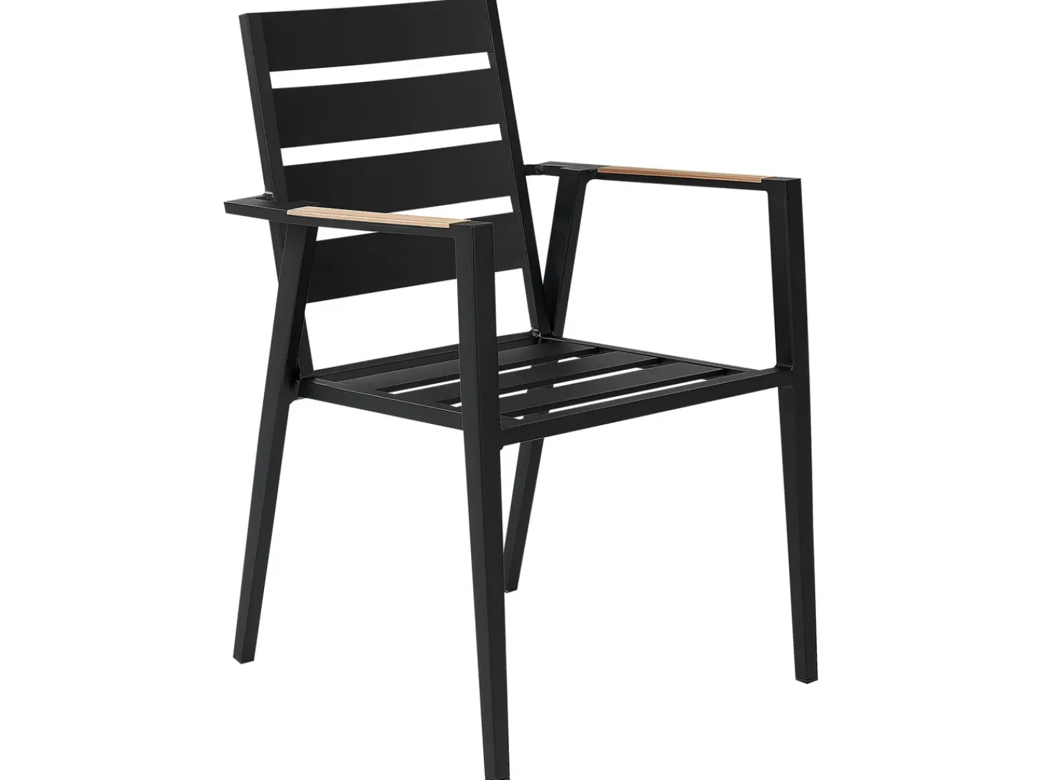 Sale Beliani Set da pranzo da giardino 4 posti OLMETTO/TAVIANO con cuscini Metallo Nero Grigio Marrone Nero