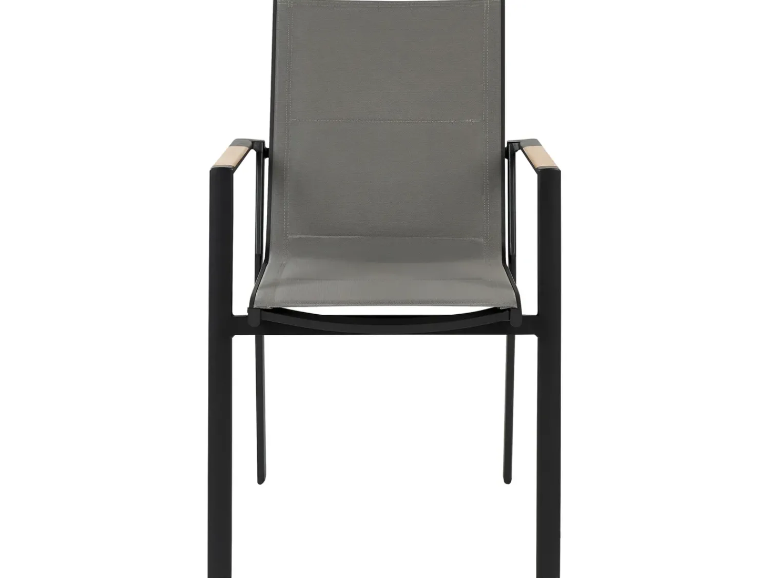 Best Beliani Set da pranzo da giardino 6 posti VALCANETTO/BUSSETO Metallo Nero Grigio Nero
