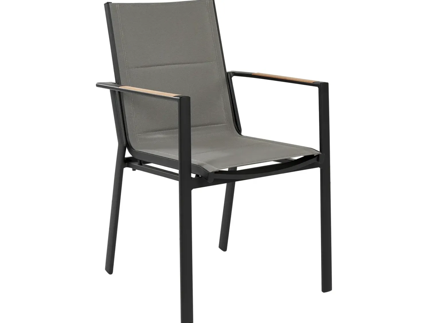 Best Beliani Set da pranzo da giardino 6 posti VALCANETTO/BUSSETO Metallo Nero Grigio Nero