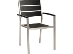 Clearance Beliani Set da pranzo da giardino 6 posti VERNIO Nero/Argento Argento Nero