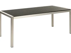 Clearance Beliani Set da pranzo da giardino 6 posti VERNIO Nero/Argento Argento Nero