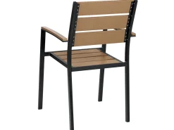 Clearance Beliani Set da pranzo da giardino 6 posti VERNIO Marrone/Nero Marrone Nero