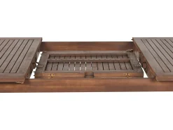 Beliani Set da pranzo da giardino 8 posti CESANA Legno d'acacia Marrone scuro Grigio Marrone