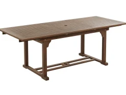 Discount Beliani Set da pranzo da giardino 6 posti AMANTEA con cuscini Legno d'acacia Blu Blu Marrone