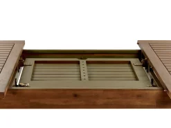 Discount Beliani Set da pranzo da giardino 6 posti AMANTEA con cuscini Legno d'acacia Blu Blu Marrone