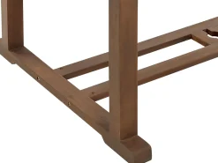 Hot Beliani Set da pranzo da giardino 6 posti AMANTEA con cuscini Legno d'acacia Bianco sporco Bianco Marrone