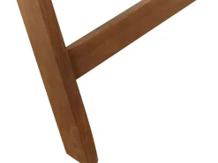 Hot Beliani Set da pranzo da giardino 6 posti AMANTEA con Ombrellone Legno d'acacia Blu Blu Marrone