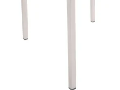 Hot Beliani Set da pranzo da giardino 6 posti COSOLETO/GROSSETO Vetro temperato Effetto granito Nero Argento Nero