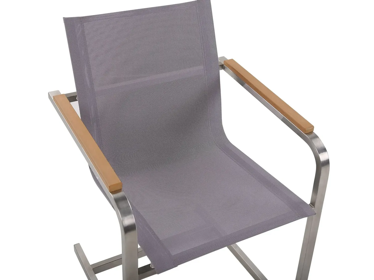 Sale Beliani Set da pranzo da giardino 6 posti COSOLETO Vetro temperato Grigio Argento Grigio