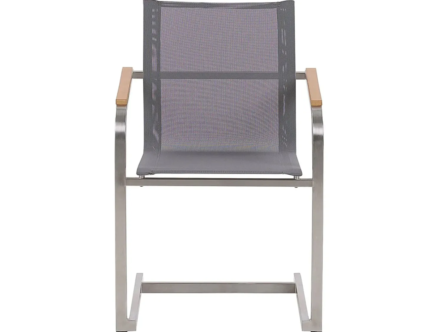 Sale Beliani Set da pranzo da giardino 6 posti COSOLETO Vetro temperato Grigio Argento Grigio