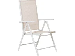 Online Beliani Set da pranzo da giardino 6 posti CATANIA Metallo Beige Bianco Beige