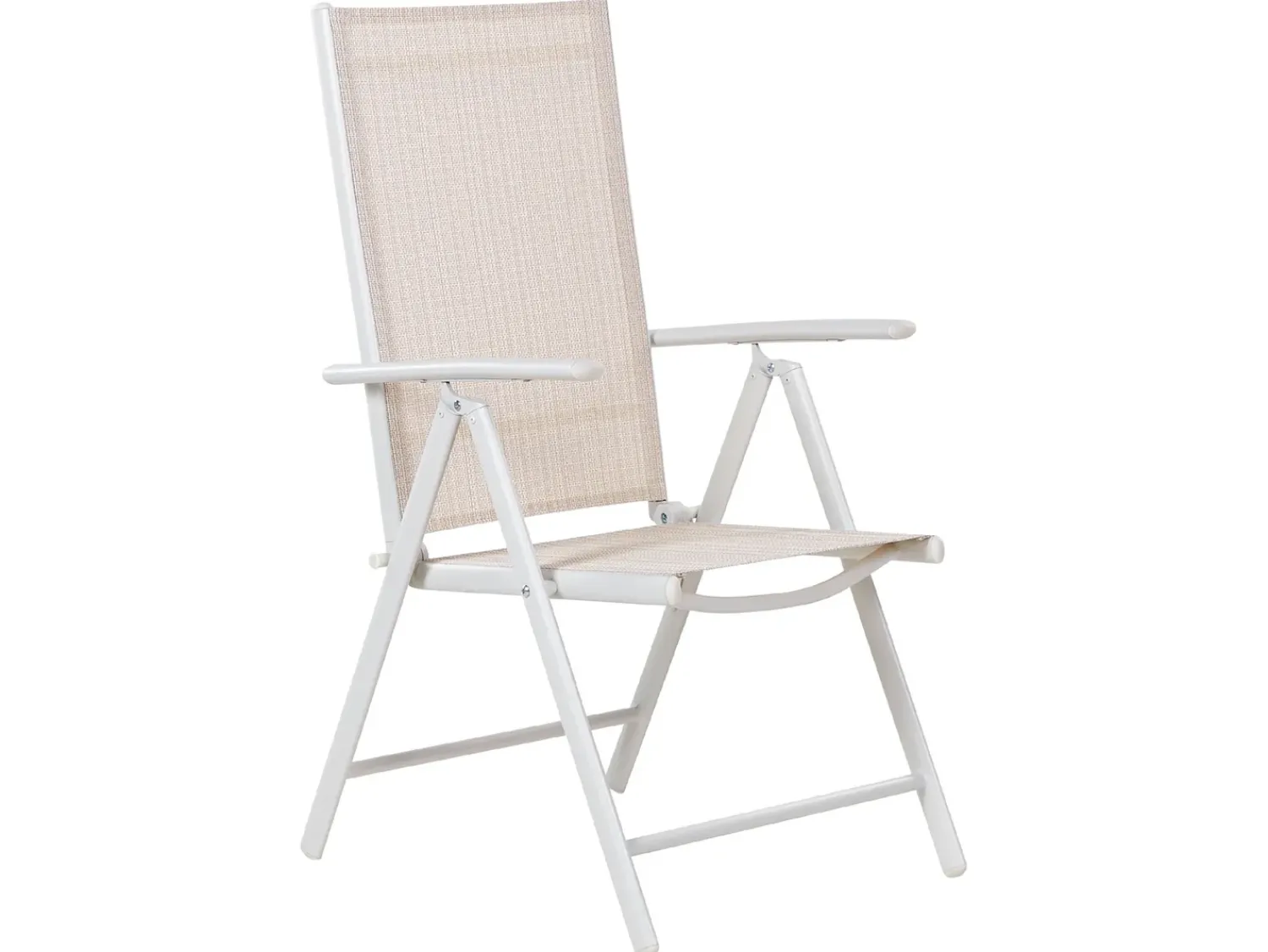 Online Beliani Set da pranzo da giardino 6 posti CATANIA Metallo Beige Bianco Beige