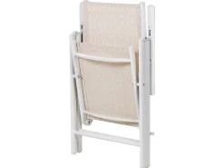 Online Beliani Set da pranzo da giardino 6 posti CATANIA Metallo Beige Bianco Beige