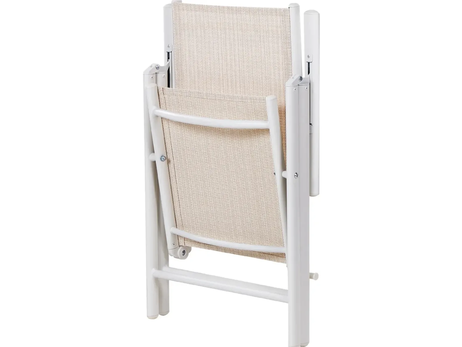 Online Beliani Set da pranzo da giardino 6 posti CATANIA Metallo Beige Bianco Beige