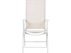 Online Beliani Set da pranzo da giardino 6 posti CATANIA Metallo Beige Bianco Beige