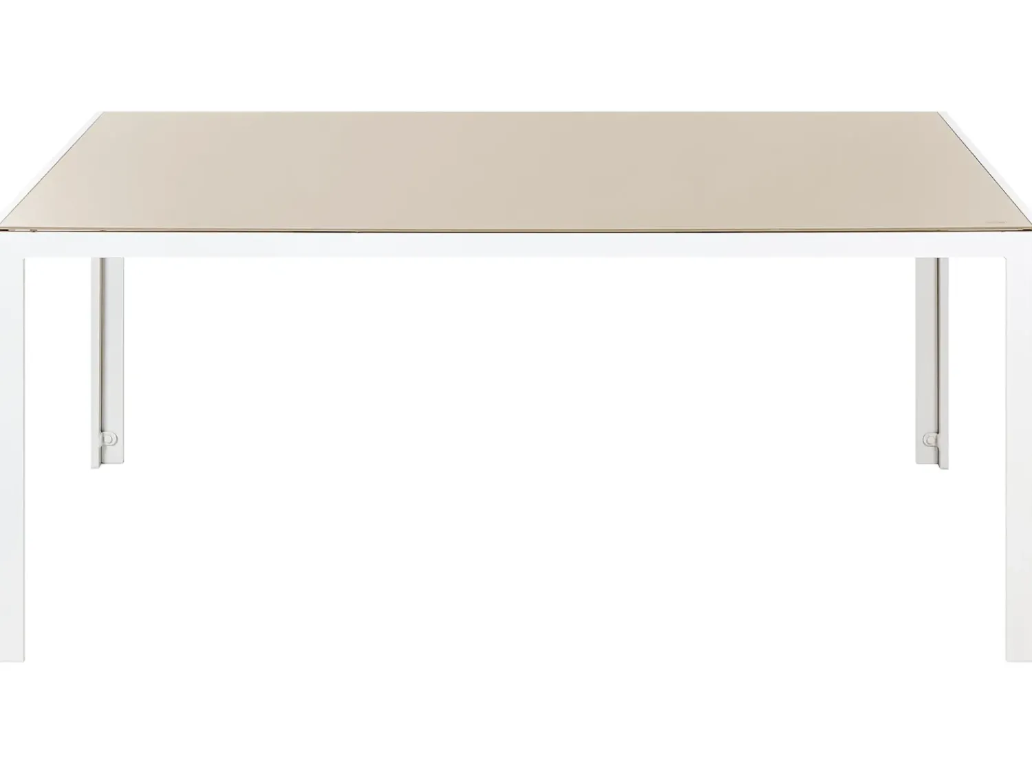 Online Beliani Set da pranzo da giardino 6 posti CATANIA Metallo Beige Bianco Beige