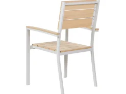 Hot Beliani Set da pranzo da giardino 6 posti COMO Beige Bianco Beige