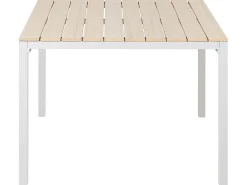 Online Beliani Set da pranzo da giardino 4 posti PRATO Beige Bianco Beige