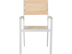 Online Beliani Set da pranzo da giardino 4 posti PRATO Beige Bianco Beige